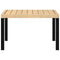 Tuintafel 65x65x40 cm aluminium zwart