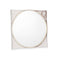 Wandspiegel Bruin champagne Kristal Polyskin 60 x 60 x 3 cm (4 Stuks)