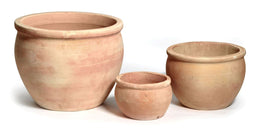 2 stuks - MCollections - Bloembak Pot delta whitewash d38 cm h38 cm Mcollections