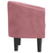 Kuipstoel fluweel roze