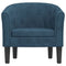 Kuipstoel fluweel donkerblauw