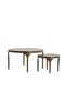 Light&living Bijzettafel S/2 Ø49,5x36+Ø85x45 cm LAPAZ antiek brons+taupe