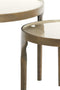 Light&living Bijzettafel S/2 Ø49,5x36+Ø85x45 cm LAPAZ antiek brons+taupe