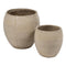 Plantenbakkenset Crème Keramisch 55 x 55 x 55 cm (2 Stuks)