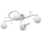 Plafondlamp met glasbollen rond 4xG9