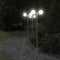 Buitenvloerlampen 3 st 215 cm roestvrij staal zilverkleurig