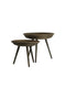Light&living Bijzettafel S/2 Ø46x38,5+Ø56x48 cm COLON rotan bruin