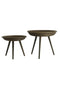 Light&living Bijzettafel S/2 Ø46x38,5+Ø56x48 cm COLON rotan bruin