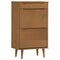 Schoenenkast MOLDE 59,5x35x103 cm massief grenenhout bruin