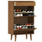 Schoenenkast MOLDE 59,5x35x103 cm massief grenenhout bruin