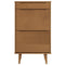 Schoenenkast MOLDE 59,5x35x103 cm massief grenenhout bruin