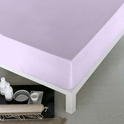 Verstelbaar onderlaken Naturals Paars Afmetingen Eenpersoonsbed (90 x 190 cm)