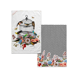 Keukendoek HappyFriday Hanging Garden Multicolour 70 x 50 cm (2 Stuks)