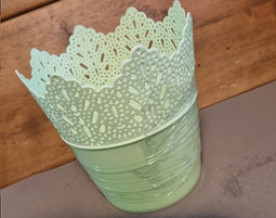 Bloempot PARIJS rond 14,5 cm Groen set van 2 stuks
