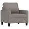Fauteuil 60 cm stof taupe