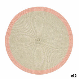 Individueel tafelkleed Quid Kaleido Roze Plastic 38 cm (12 Stuks)