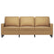 Driezitsbank 180 cm fluweel bruin