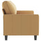 Driezitsbank 180 cm fluweel bruin