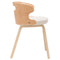 Eetkamerstoelen 2 st gebogen hout en kunstleer crmekleurig