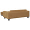 Kinderbank met voetensteun 100x50x30 cm fluweel bruin