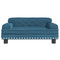 Kinderbank 70x45x30 cm fluweel blauw