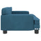 Kinderbank 70x45x30 cm fluweel blauw