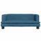 Kinderbank 80x45x30 cm fluweel blauw
