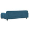 Kinderbank 90x53x30 cm fluweel blauw