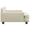 Kinderbank 90x53x30 cm kunstleer crmekleurig