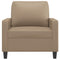 Fauteuil 60 cm kunstleer cappuccinokleurig