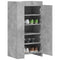 Schoenenkast 52x37,5x100 cm bewerkt hout betongrijs