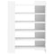 Schoenenkast 74,5x37,5x100 cm bewerkt hout wit