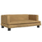 Kinderbank 80x45x30 cm fluweel bruin