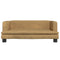 Kinderbank 80x45x30 cm fluweel bruin
