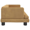 Kinderbank 80x45x30 cm fluweel bruin