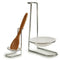 Lepelstandaard Zilverkleurig Wit Polypropyleen Ijzer 10 x 18 x 11 cm (24 Stuks)
