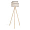 Vloerlamp Zwart Beige Hout Weefsel 60 W 220-240 V 60 x 60 x 155 cm
