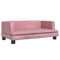 Kinderbank 80x45x30 cm fluweel roze