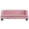 Kinderbank 80x45x30 cm fluweel roze
