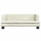 Kinderbank 80x45x30 cm fluweel crmekleurig
