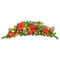 Kerstboog met LED-lampjes 90 cm PVC groen