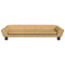 Kinderbank 100x50x26 cm fluweel bruin