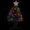 Kerstboom met LED en standaard 64 cm glasvezel