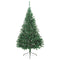 Kunstkerstboom met standaard half 180 cm PVC groen