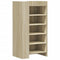 Schoenenkast 52x37,5x100 cm bewerkt hout sonoma eikenkleurig