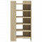 Schoenenkast 52x37,5x100 cm bewerkt hout sonoma eikenkleurig
