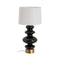 Bureaulamp Wit Zwart Gouden Kristal 60 W 220-240 V 38 x 38 x 76 cm