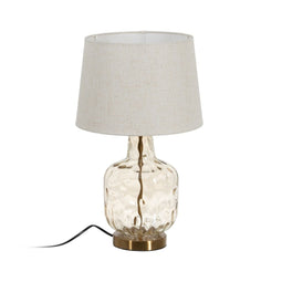 Bureaulamp Crème Gouden Kristal Ijzer 40 W 30 x 30 x 51 cm