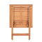 Opvouwbare bijzettafel Kate 60 x 60 x 72,5 cm Natuurlijk Acacia