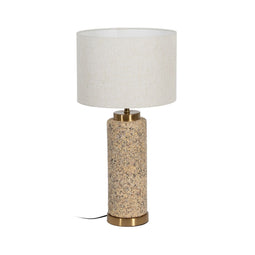 Bureaulamp Beige Crème Gouden Keramisch Ijzer 40 W 30 x 30 x 58 cm